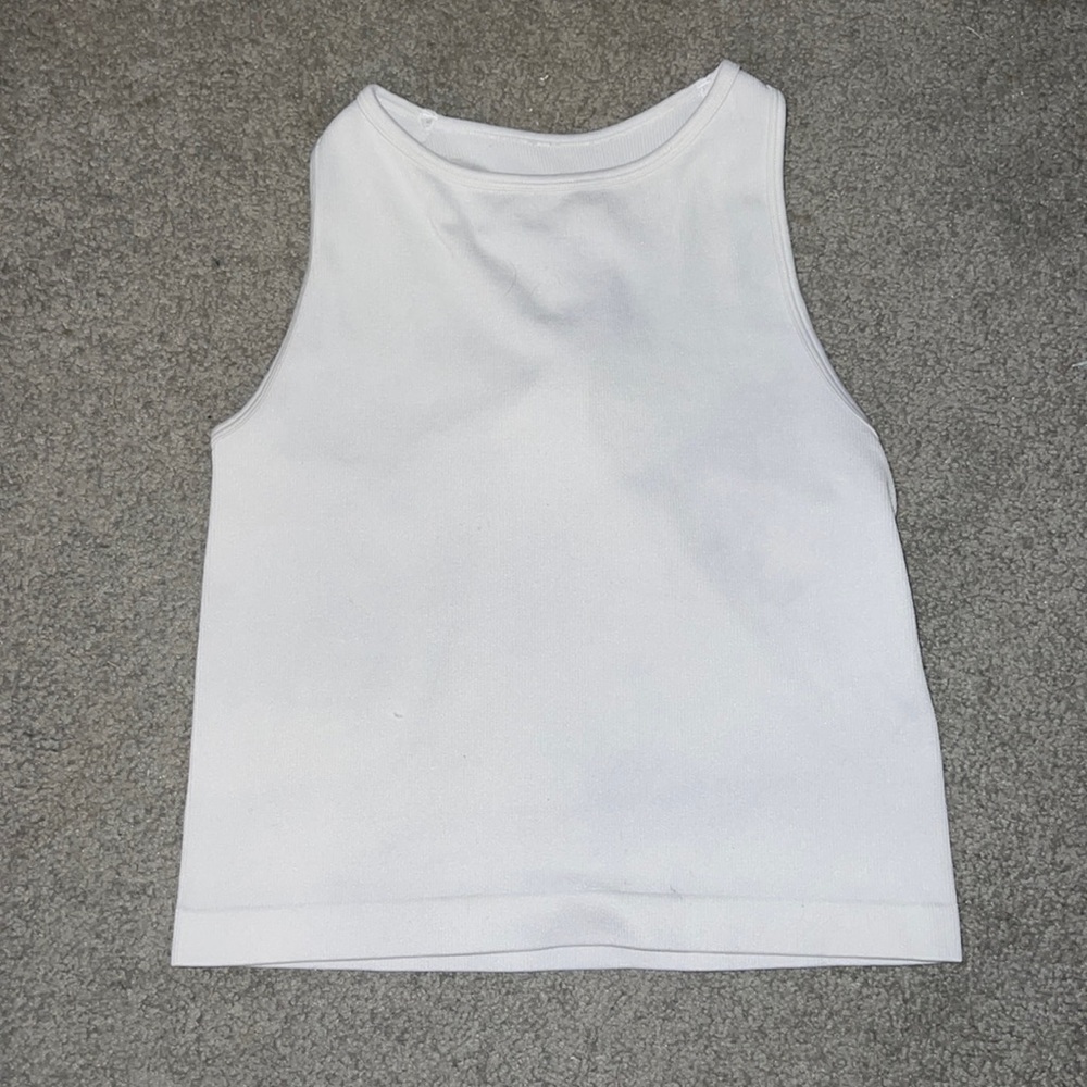 white soft tank